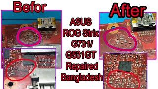 ASUS ROG Strix G G731 Repair ৷ G531GT Motherboard liquid damage fixed ৷ Laptop Service in Bangladesh [upl. by Alexei]