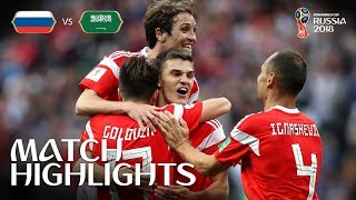 Russia v Saudi Arabia  2018 FIFA World Cup  Match Highlights [upl. by Viradis]