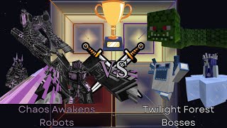 Chaos Awakens Robots vs 2x Twilight Forest Bosses  Minecraft 1165 [upl. by Leeke]