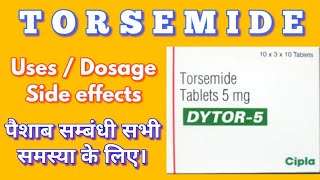 Torsemide tablet  Dytor tablet  Dytor 10 mg tablet uses warnings side effects [upl. by Ayad583]