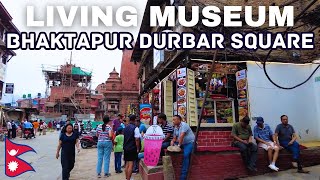 🇳🇵 Explore quotLIVING MUSEUMquot Bhaktapur Durbar Square Nepal’s Timeless UNESCO Wonder [upl. by Varian]