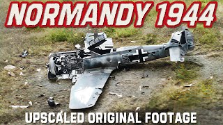 Normandy 1944 WWII Defeating Germany  An Original Upscaled Documentary [upl. by Alemak]