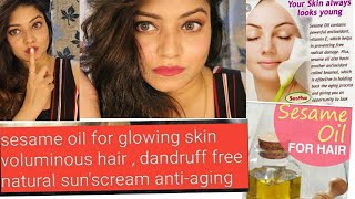 Sesame oil Review Demo Benefits on skin hair amp body [upl. by Meg567]