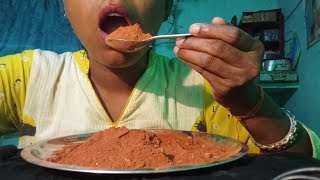 Asmr red stone brick powder [upl. by Eilujna297]