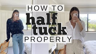 HOW TO HALF TUCK  Tutorial amp Examples [upl. by Isabella]