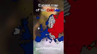 Cold war map Europe map mapping mapper geography coldwar geotuber geo viralshort [upl. by Egiaf]