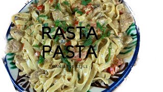 MANJAROS CREAMY CHICKEN AND MUSHROOM RASTA PASTA  EASY STUDENT MEALS  QUICK RECIPE [upl. by Idarb]