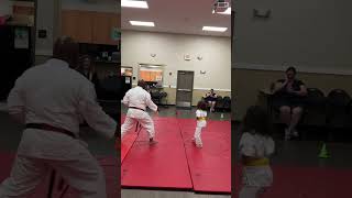 SHORIN RYU KARATE KYOSHI ANTHONY FERGUSON 8TH DEGREE BLACK BELTamp STUDENT PERFORM FUKYUGATA KATA ICHI [upl. by Stoll]