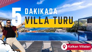 5 Dakikada Villa İnceliyorum 🏡 Kalkanda Lüks Tatil Villası Challenge VillaTatil LüksTatil [upl. by Venice]