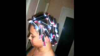 Tuto Boucles sur cheveux afro avec bigoudis [upl. by Ettinger816]