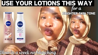 DO THIS TO BOOST YOUR CHEAP LOTIONS INTO A SUPER BRIGHTENING amp GLOWING LOTION fair  glowing skin [upl. by Idona990]