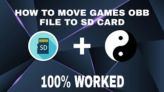 HOW TO MOVE GAMES OBB FILE TO SD CARD ANDROID [upl. by Kaja]