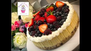 MOSTACHON CHEESECAKE CON FRUTOS ROJOS  ANGELICAKESDESSERTS [upl. by Gunthar]