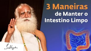 3 Maneiras de Manter o Intestino Limpo  Sadhguru Português [upl. by Airdnazxela]