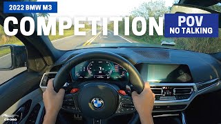 2022 BMW M3 Competition xDRIVE  POV DRIVE 060 launch control [upl. by Mcconaghy]