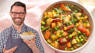 Easy Vegetable Soup Recipe  Beyond Easy [upl. by Worrad]