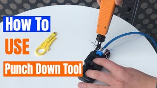 How to Use Punch Down Tool Only 8 StepsDetailed InstructionStep by Step VCELINK [upl. by Haet222]