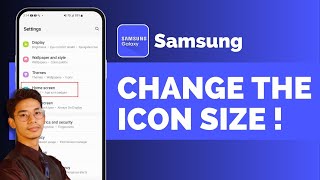 How To Change Icon Size In Samsung [upl. by Delaine]