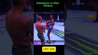 Israel Adesanya vs Alex Pereira 2 shots ufc [upl. by Friedberg]