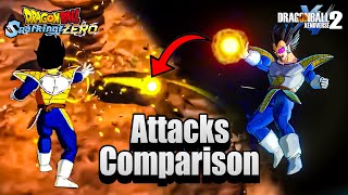 Dragon Ball Sparking Zero Vs Xenoverse 2 Attacks Comparison [upl. by Lanam]