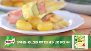 SpargelRöllchen mit Schinken und Zucchini  Knorr Rezepte [upl. by Latham72]