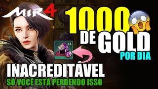 Atenção Consiga MIL de GOLD por dia no MIR4 com essas dicas Não ganha dinheiro quem não quer [upl. by Eads]