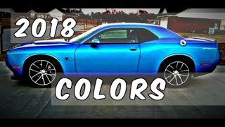 2018 Dodge Challenger B5 Blue and Other Colors Availability [upl. by Nylesaj]