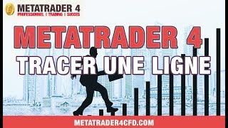 Comment tracer une ligne sur Metatrader 4 Trading professionnel [upl. by Notsnarc]