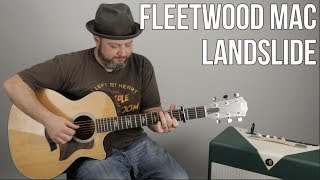 How to Play quotLandslidequot by Fleetwood Mac on Guitar  Acoustic Fingerstyle lesson [upl. by Rutherfurd]