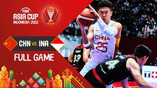 China 🇨🇳  Indonesia 🇮🇩  Basketball Full Game  FIBAASIACUP 2022 [upl. by Sylera]