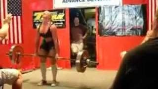 Woman Weightlifter Pukes on Judge  Throws up during 400 pound deadlift [upl. by Nair173]