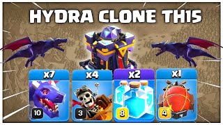 Th15 Hydra Clone  Th15 to Th16 Hydra Clone Attack Strategy  Best TH15 Attack in Clash of Clans [upl. by Gregoire553]