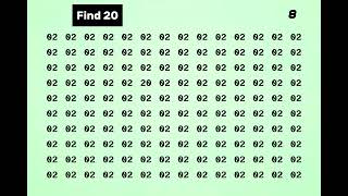 Eye Test  Quiz  Find The Hidden Numbers  Part 1 [upl. by Reider806]