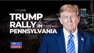 LIVE Trump Rallies at Schnecksville Pennsylvania [upl. by Aratehs]