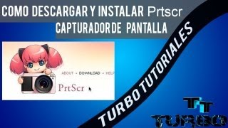 como descargar e instalar PrtScr Capturado de pantalla [upl. by Nalad]