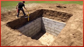 Man Builds Hidden Underground BUNKER in his Backyard  DIY Basement by AleksandrKvasha [upl. by Ecyla848]