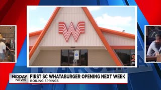 First SC Whataburger to hold grand opening [upl. by Rubinstein]