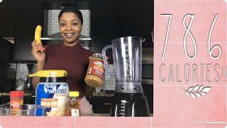 SheGainz Over 700 Calorie Weight Gain Peanut Butter Smoothie [upl. by Madelaine]