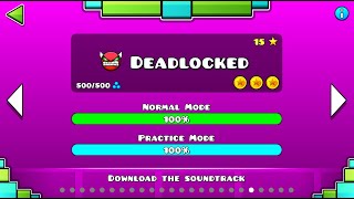 Geometry Dash  quotDeadlockedquot 100 ALL COINS Background [upl. by Farrar898]