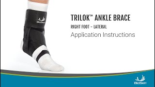 TRILOK ANKLE BRACE Right Foot  Lateral Application Instructions [upl. by Bart717]