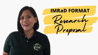 HOW TO WRITE THE RESEARCH PROPOSAL  IMRaD FORMAT RESEARCH PAPER [upl. by Nivlen]