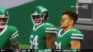 MADDEN NFL 25LIVE🔴 New York Jets vs Houston Texans  Week 9 NFL Full Game  27th October 2024 NFL 25 [upl. by Trilbi]