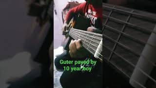 sami sami song puspa movie  played by 10 year boy 🎸🎶 [upl. by Elyod109]