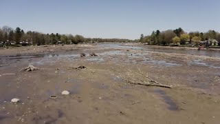 Lake vanishes after Michigan dam fails during record flooding [upl. by Kegan]