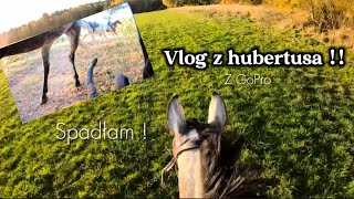 Hubertus z GoPro 🔥Cwał na polu Spadłam [upl. by Anerom230]