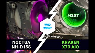 Air Cooler vs Liquid Cooler  Noctua NHD15S vs NZXT Kraken X73  Which is best for Intel I7 12700k [upl. by Gemini]