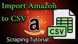 How to import amazon products to csv using scraping [upl. by Olemrac]