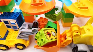 Satisfying Building Blocks Marble Run Cars amp Trucks  2 [upl. by Adila498]