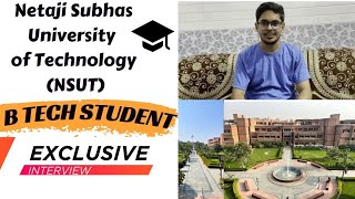 Nsut btech student interviewNetaji Subhas University of Technology btech college nsut nsit [upl. by Arekahs]