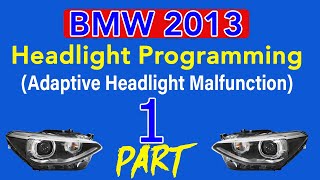 BMW Headlight ProgrammingAdaptive Headlight Malfunction part 1 [upl. by Schoenburg729]